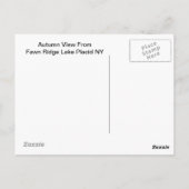 Hoch Gipfel Adirondacks Herbstgebirge Wald Postkarte (Rückseite)