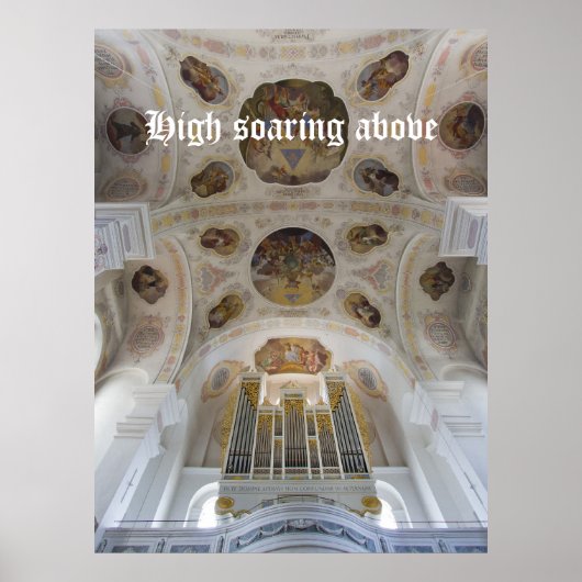 Hoch hoch über dem Orgelposter Poster (Vorne)