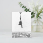 Hoch im Vintagen Foto der Luft Postkarte (Stehend Vorderseite)