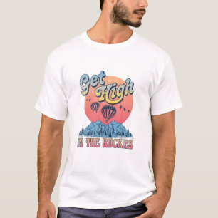 Hoch in den Rockies Vintagen Nationalpark Felsen T-Shirt