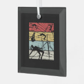 Hoch-Jump-Retro Ornament Aus Glas (Vorderseite links)