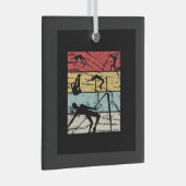 Hoch-Jump-Retro Ornament Aus Glas (Vorderseite Rechts)