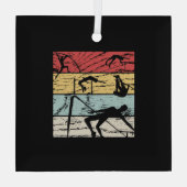 Hoch-Jump-Retro Ornament Aus Glas (Rückseite)