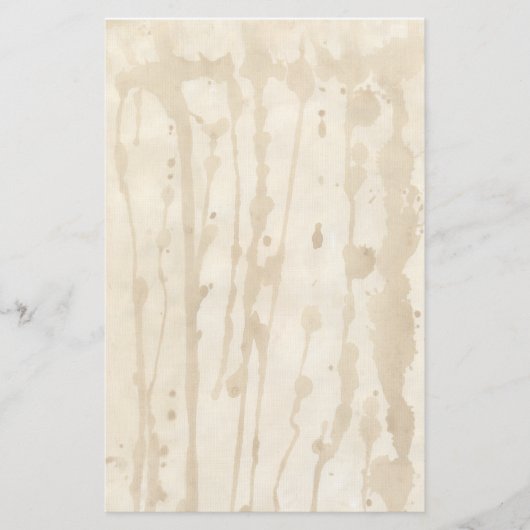 Hoch kaffeemännisch verkleidete, verblasste Pergam Briefpapier (Vorderseite)