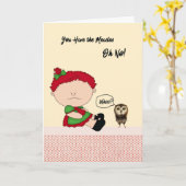 Hoch kindersichere Karte mit Masern (Gelbe Blume)