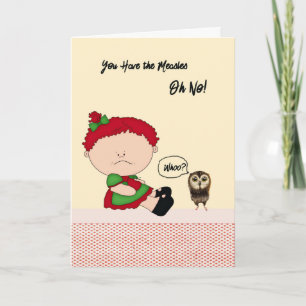 Hoch kindersichere Karte mit Masern