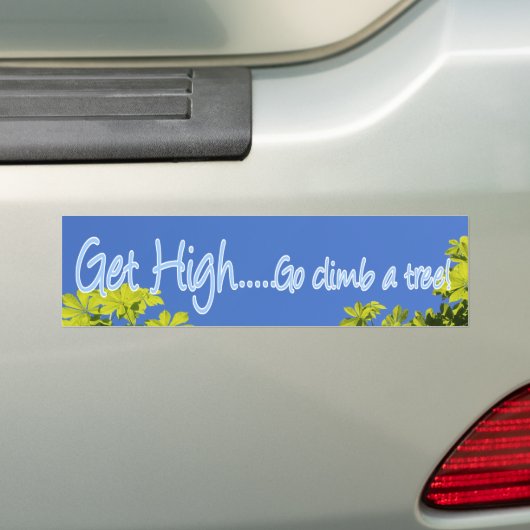 Hoch, klettern Sie auf einen Baumarboristen Autoaufkleber (Auf Auto)