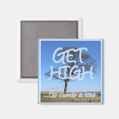 Hoch klettern Sie auf einen Baumarboristen Magnet (Vorderseite/Rückseite)