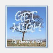 Hoch klettern Sie auf einen Baumarboristen Magnet (Vorne)