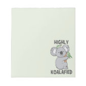 Hoch Koalafied Koala Notizblock (Vorderseite)