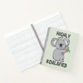 Hoch Koalafied Koala Notizblock (Innenseite)