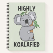Hoch Koalafied Koala Notizblock (Vorderseite)