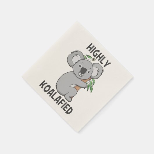 Hoch Koalafied Koala Serviette (Ecke)