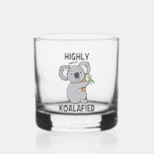 Hoch Koalafied Koala Whiskyglas (Vorderseite)