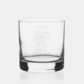 Hoch Koalafied Koala Whiskyglas (Rückseite)