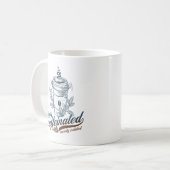 Hoch koffeinierter, sozial abgeschiedener, lustige kaffeetasse (Vorderseite Links)