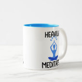 Hoch meditierte Kaffee-Tasse Zweifarbige Tasse (VorderseiteRechts)
