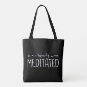 Hoch meditierte Typografie Tasche (Rückseite)