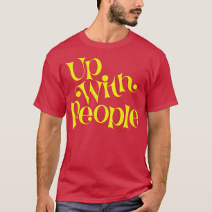 Hoch mit gelben Menschen T-Shirt