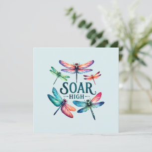 Hoch nach oben - Libelle farbenfroh Inspiration