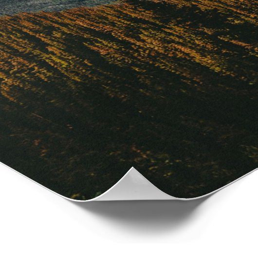 Hoch oben // Herbstfarbenwald Poster (Ecke)