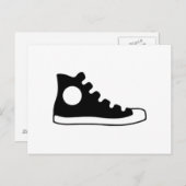 Hoch oben Sneaker Postkarte (Vorne/Hinten)