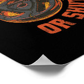 Hoch oder schaltet ab - Krafttrainingshub Poster (Ecke)