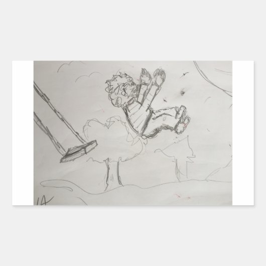 hoch rechteckiger aufkleber (Vorderseite)