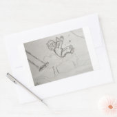 hoch rechteckiger aufkleber (Umschlag)