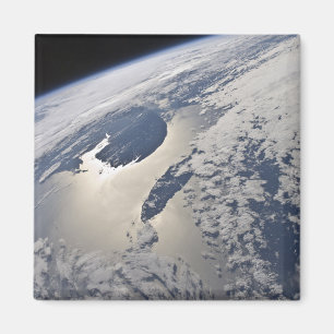 Hoch-schiefe Ansicht der Gaspe-Halbinsel Magnet