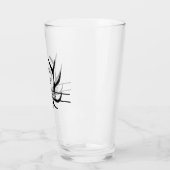 Hoch & Schmal Elegante Geweih-Monogramm Glas (Links)