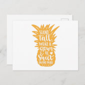 Hoch tragen eine Krone und innen süß sein Postkarte (Vorne/Hinten)