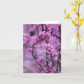 Hoch über Avondale Redbud Kunst Karte (Gelbe Blume)