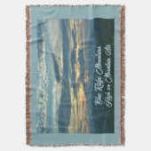 Hoch über dem Berg Air Blue Ridge Sunset Decke (Vorderseite Vertikal)