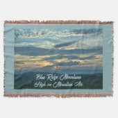 Hoch über dem Berg Air Blue Ridge Sunset Decke (Vorderseite)