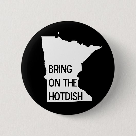 Hoch über den Knopf Funny Minnesota Button (Vorderseite)