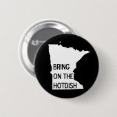 Hoch über den Knopf Funny Minnesota Button (Vorne & Hinten)