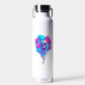Hoch und Knochen � Lustiger schwebender Totenkopf Trinkflasche (Vorne)