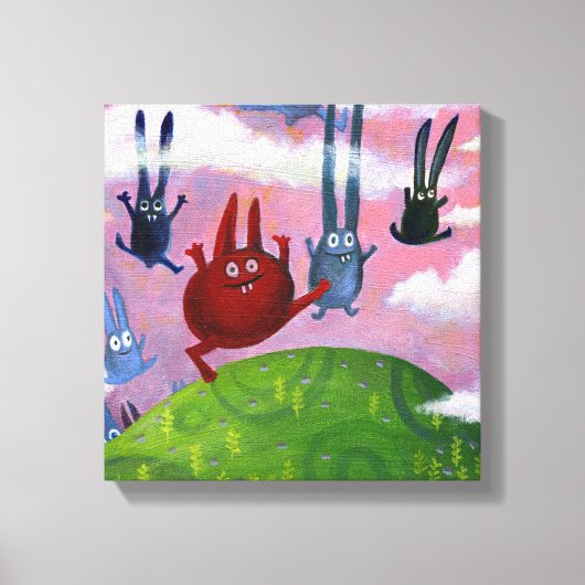 hoch und runter leinwanddruck (Vorderseite)