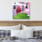 hoch und runter leinwanddruck (Insitu (Schlafzimmer))