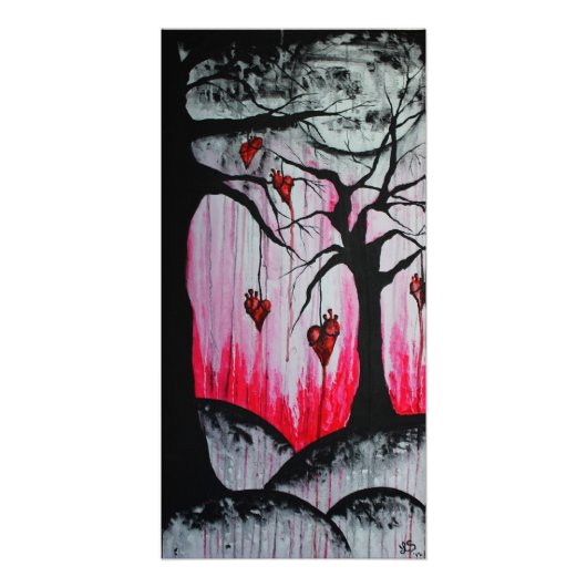 Hoch und trocken Herzschlösser Surreal Goth Origin Fotodruck (Vorne)