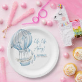 Hoch und weg Heißluftballon Babydusche Pappteller (Party)