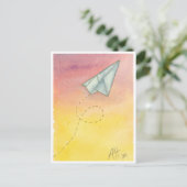 Hoch und Weg Postkarte (Stehend Vorderseite)