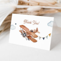 Hoch und weg, Vintage Aquarell-Airplane-Babydusche