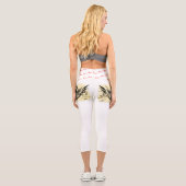 Hoch verschwendete Capri Jonny fünf Fliege, die si Leggings (Rückseite)