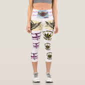 Hoch verschwendete Capri Jonny fünf Fliege, die si Leggings (Vorderseite)