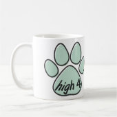 Hoch vier Hunde Kaffeetasse (Links)