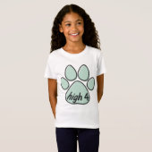 Hoch vier Hunde T-Shirt (Vorne ganz)
