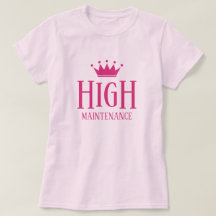 Hoch wartungsrosa Prinzessin t Shirt für Diva