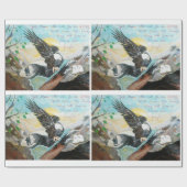 "Hoch wie Flügel auf einem Adler"-Umschlagpapier Geschenkpapier (Flach)